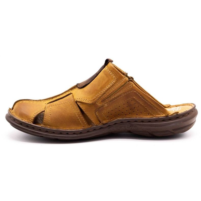 Polbut Pantuflas hombre piel 312 rojo multicolor naranja 1 Polbut Pantuflas hombre piel 312 rojo multicolor naranja 1