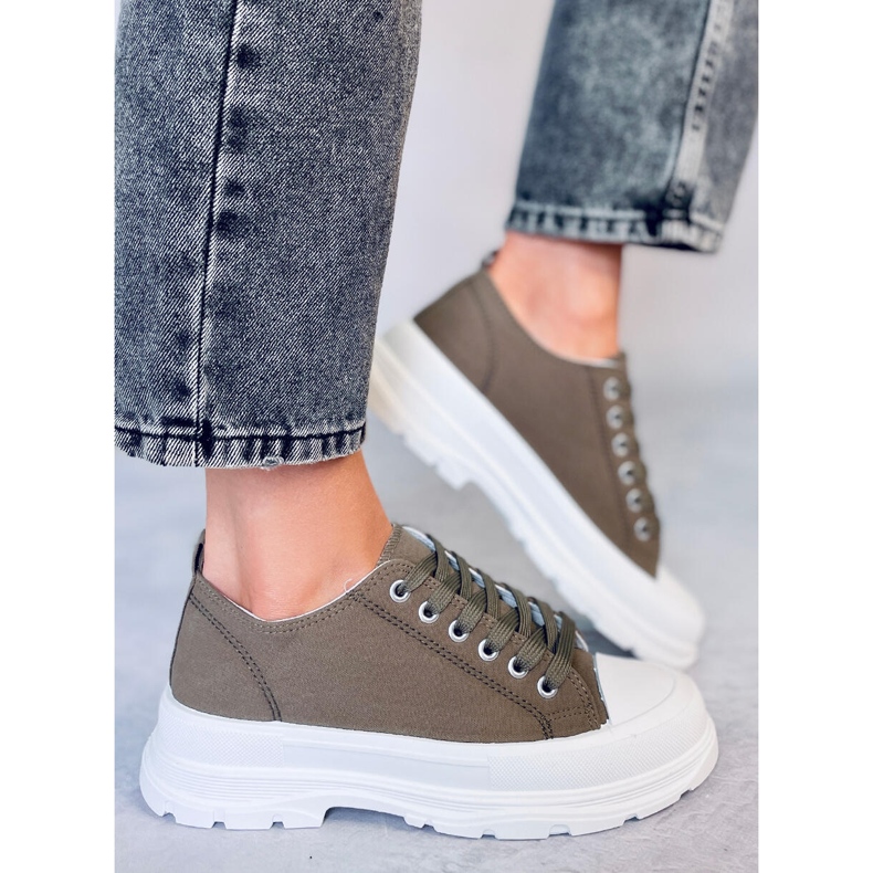 Zapatillas de mujer verdes LA122 Verde 2