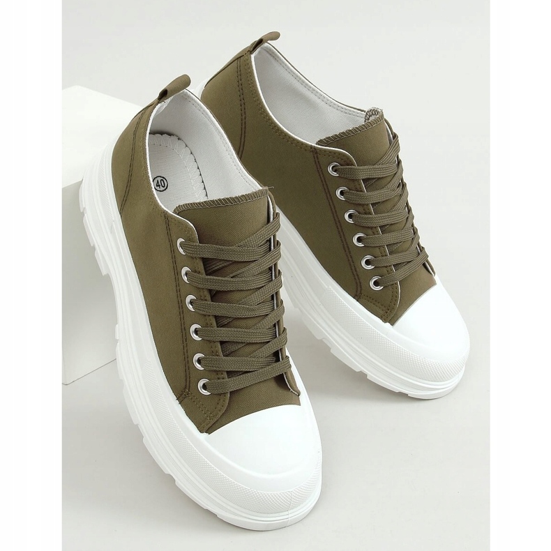 Zapatillas de mujer verdes LA122 Verde 1