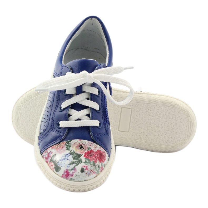 Zapatos niña flores Bartek 15524 azul 3 Zapatos niña flores Bartek 15524 azul 3