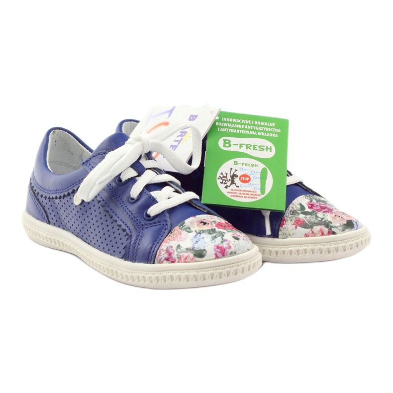 Zapatos niña flores Bartek 15524 azul 4 Zapatos niña flores Bartek 15524 azul 4