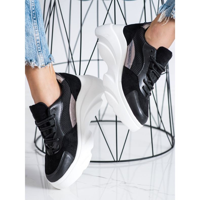 Seastar Zapatillas negras en la plataforma negro 2