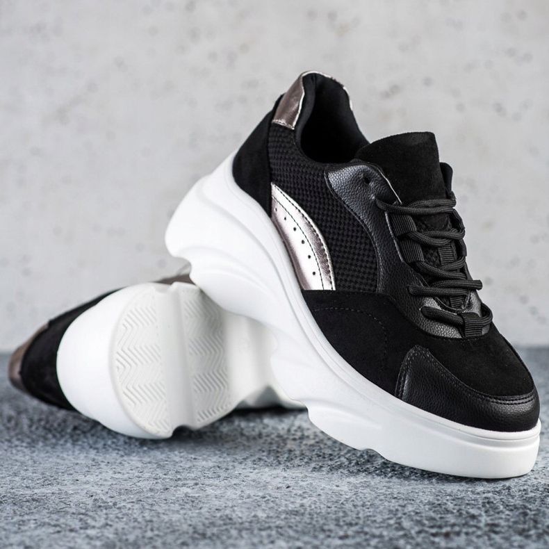 Seastar Zapatillas negras en la plataforma negro 1