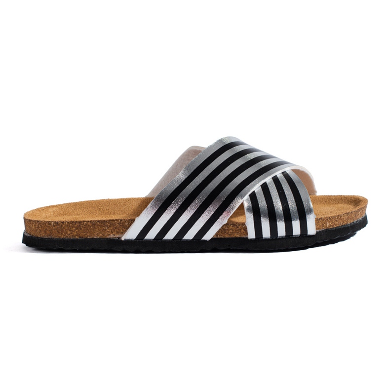 Bona Chanclas casual rayas negro 1 Bona Chanclas casual rayas negro 1