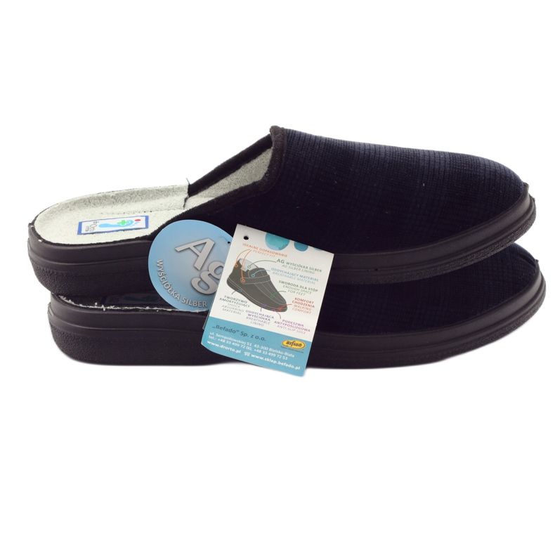 Befado zapatos de salud para hombre zapatillas 125M010 zapatillas azul marino 5