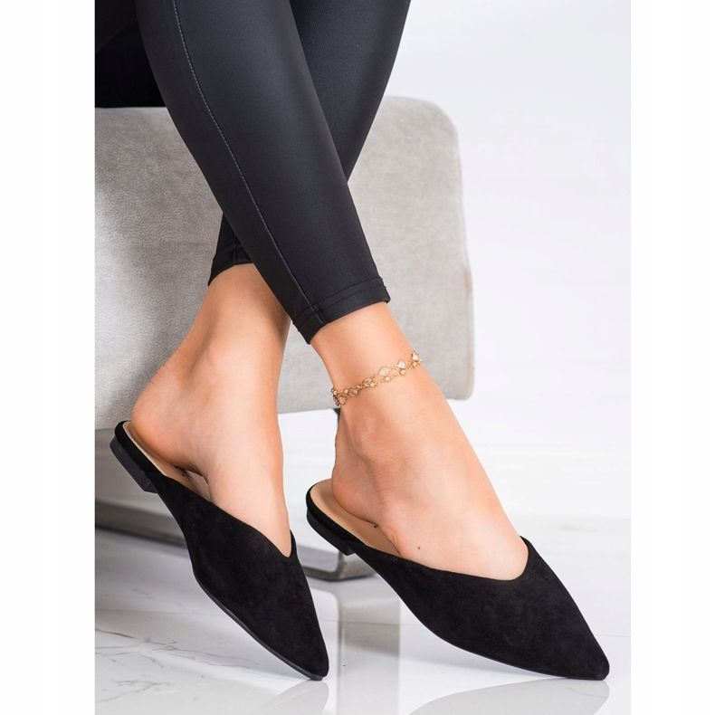 Seastar Pantuflas Spitz Suede negro 1