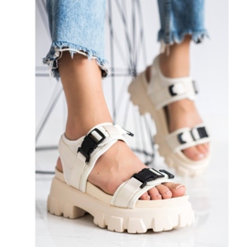 Seastar Sandalias En La Plataforma Con Hebillas beige 3