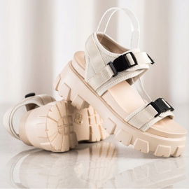 Seastar Sandalias En La Plataforma Con Hebillas beige 2
