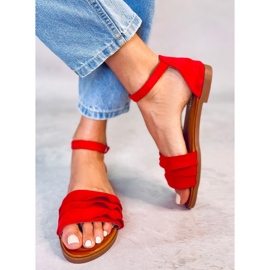 Sandalias rojas de mujer S060195 Rojo 2