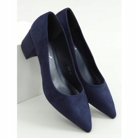 Salón tacones bajos azul marino LL81 D.BLUE 1