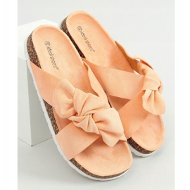Pantuflas corcho albaricoque 7853 Naranja 1