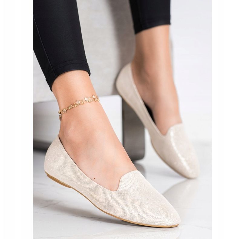 Super Mode Bailarinas con purpurina dorado 1