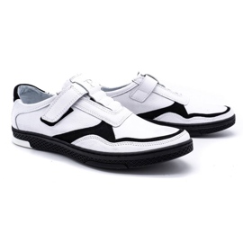 Polbut Zapato casual hombre piel 2102 blanco 2