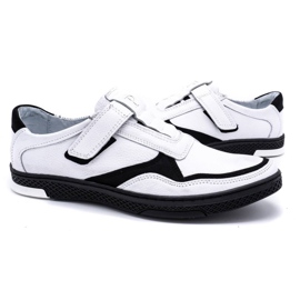 Polbut Zapato casual hombre piel 2102 blanco 5