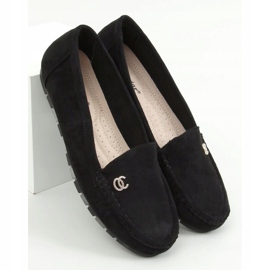 Black Mocasines negros de mujer GS14P Black 1