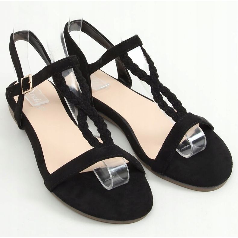Sandalias de ante negro Z5721 Black 1