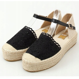 Alpargatas de encaje negras 919-4 Black negro 1