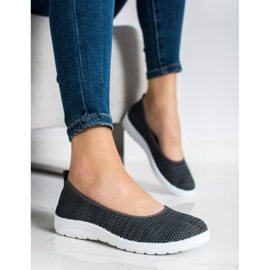 SHELOVET Zapatillas sin cordones gris 2