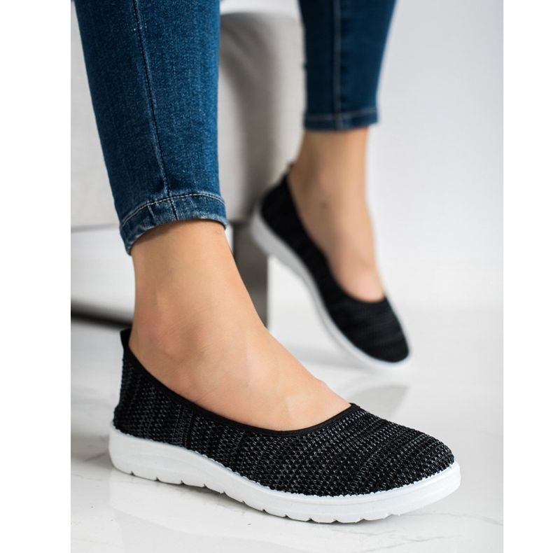 SHELOVET Zapatillas sin cordones negro 1