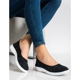 SHELOVET Zapatillas sin cordones negro 3