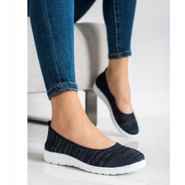 SHELOVET Zapatillas sin cordones azul marino azul 2