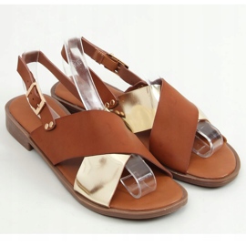 Sandalias de mujer Camel S060117 Camel marrón dorado 1