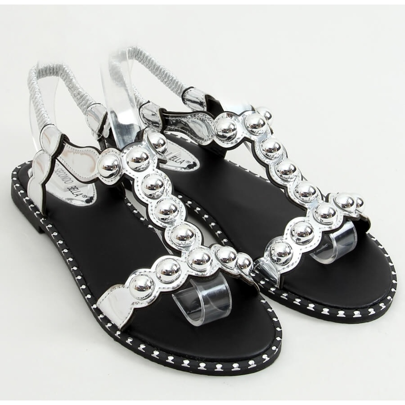 Sandalias de mujer plateadas M6P111-1 Plateadas plata 1