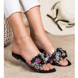 Sabatina Chanclas transparentes con Ozobami negro 3
