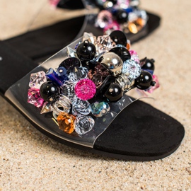 Sabatina Chanclas transparentes con Ozobami negro 2