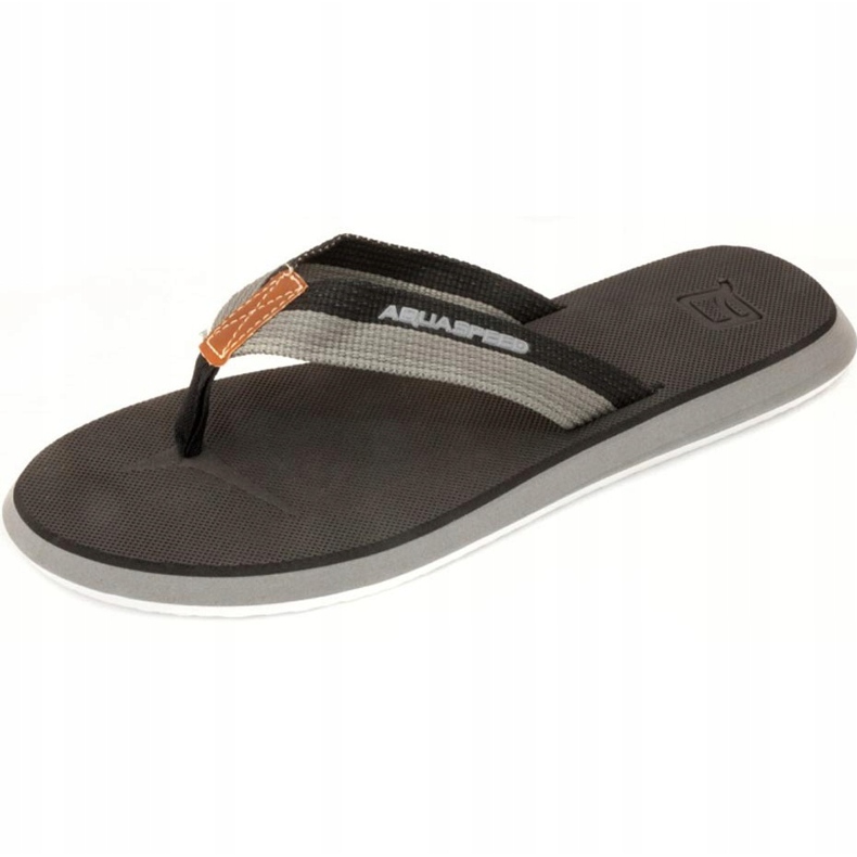 Zapatilla piscina hombre Aqua-Speed ​​Lagos col 07 negro gris 3
