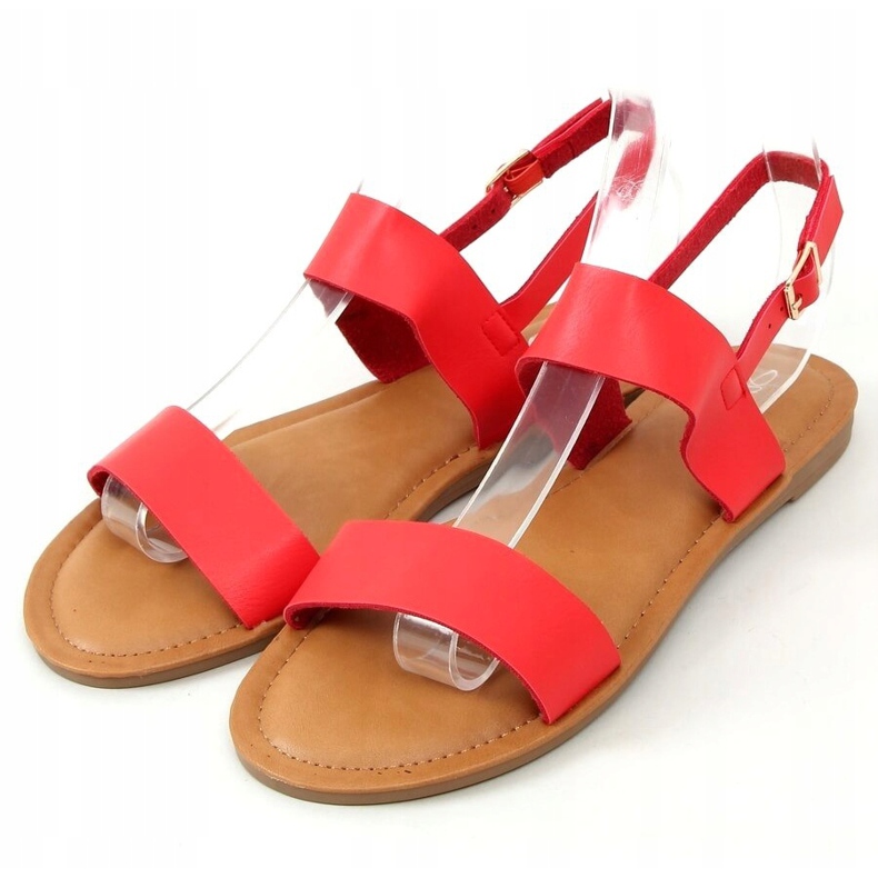 Sandalias de mujer rojas FF-505 Red rojo 1