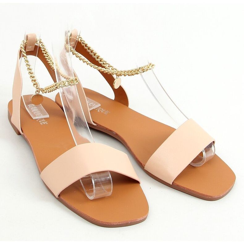 Sandalias con cadena beige HY23-11 Nude 1