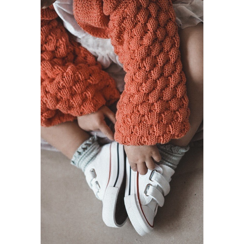 Zapatillas bajas para niños con velcro Big Star HH374095 Blanco 8