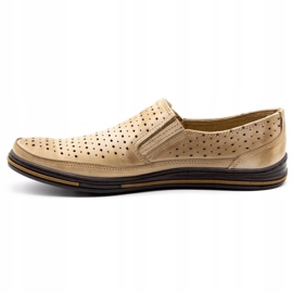 Polbut Zapatos calados para hombre 2107P, beige 1