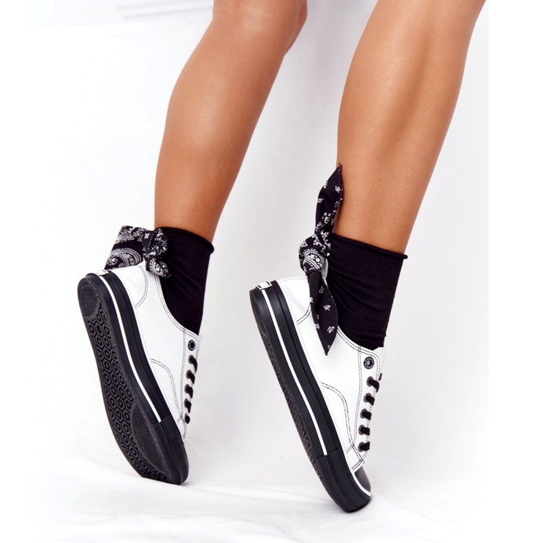 Zapatillas Mujer Piel Big Star HH274147 Blanco y Negro 5