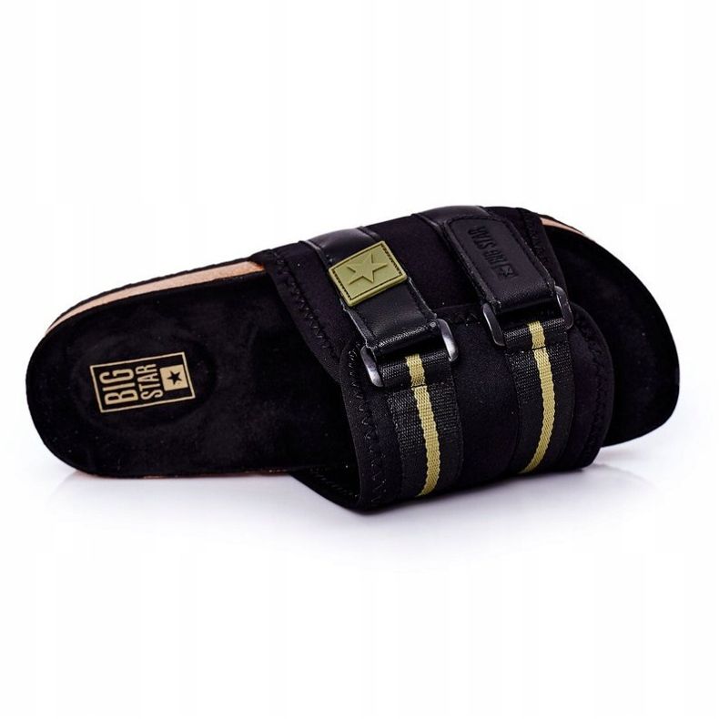 Pantuflas perfiladas para hombre Big Star HH174058 Negro 1