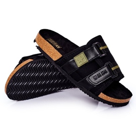Pantuflas perfiladas para hombre Big Star HH174058 Negro 2