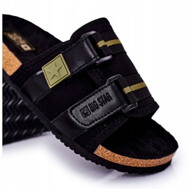 Pantuflas perfiladas para hombre Big Star HH174058 Negro 3
