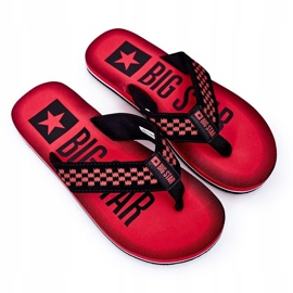 Chanclas de Hombre Big Star HH174811 Rojo negro 1