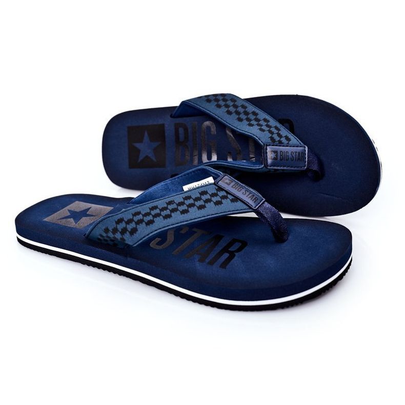 Chanclas de hombre Big Star HH174812 Azul marino 1