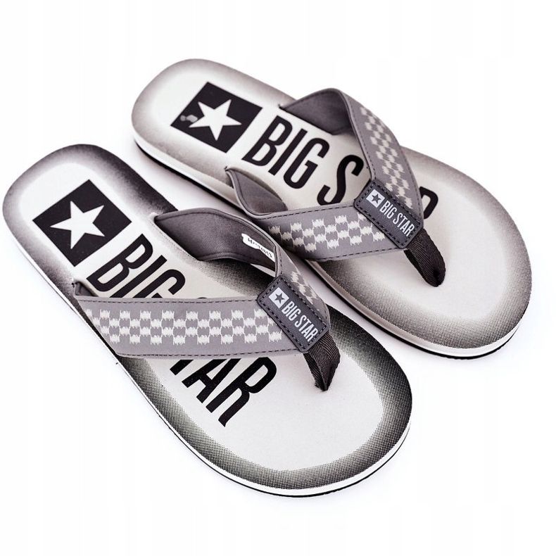 Zapatillas Hombre Chanclas Big Star HH174813 Gris 1