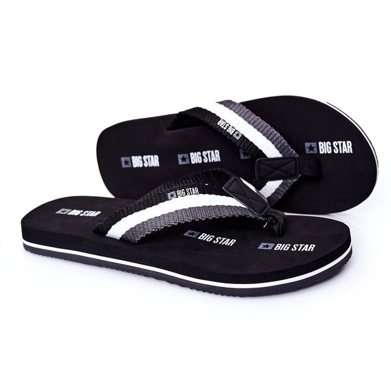 Chanclas negras para hombre Big Star HH174828 negro 1