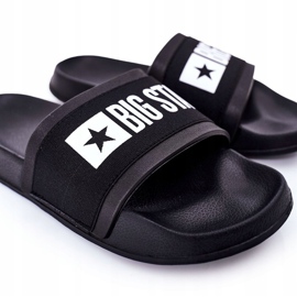 Pantuflas negras Big Star HH174831 para hombre negro 1