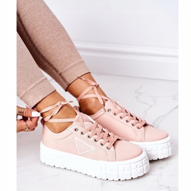 Zapatillas de mujer en la plataforma rosa Big City Life rosado 7
