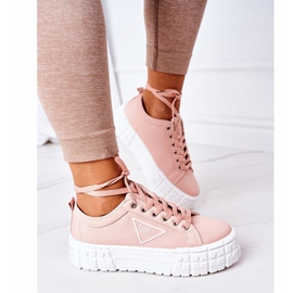 Zapatillas de mujer en la plataforma rosa Big City Life rosado 2