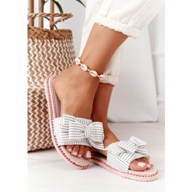 PS1 Pantuflas de Goma con Lazo Gabriell Blanco 3