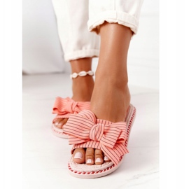 PS1 Pantuflas de Goma con Lazo Gabriell Rosa 2