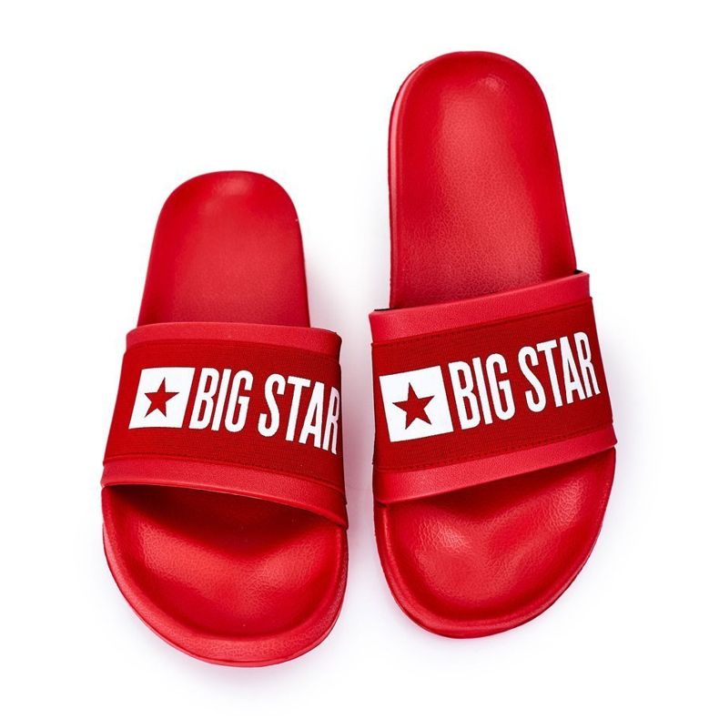 Pantuflas rojas Big Star HH174832 para hombre rojo 2