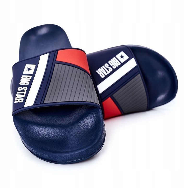 Zapatillas de hombre Big Star HH174837 azul marino 1