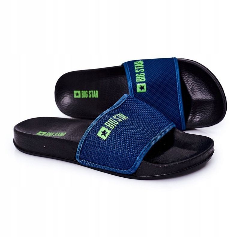 Zapatillas de hombre Big Star DD174708 azul marino 1